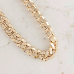 Pulsera Cubana Tallada 6.5Mm-20Cm